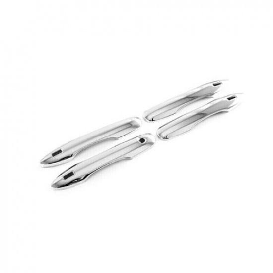 For Toyota BZ4X -2025 Chrome Exterior Car Door Handle Molding Cover Trim 4x