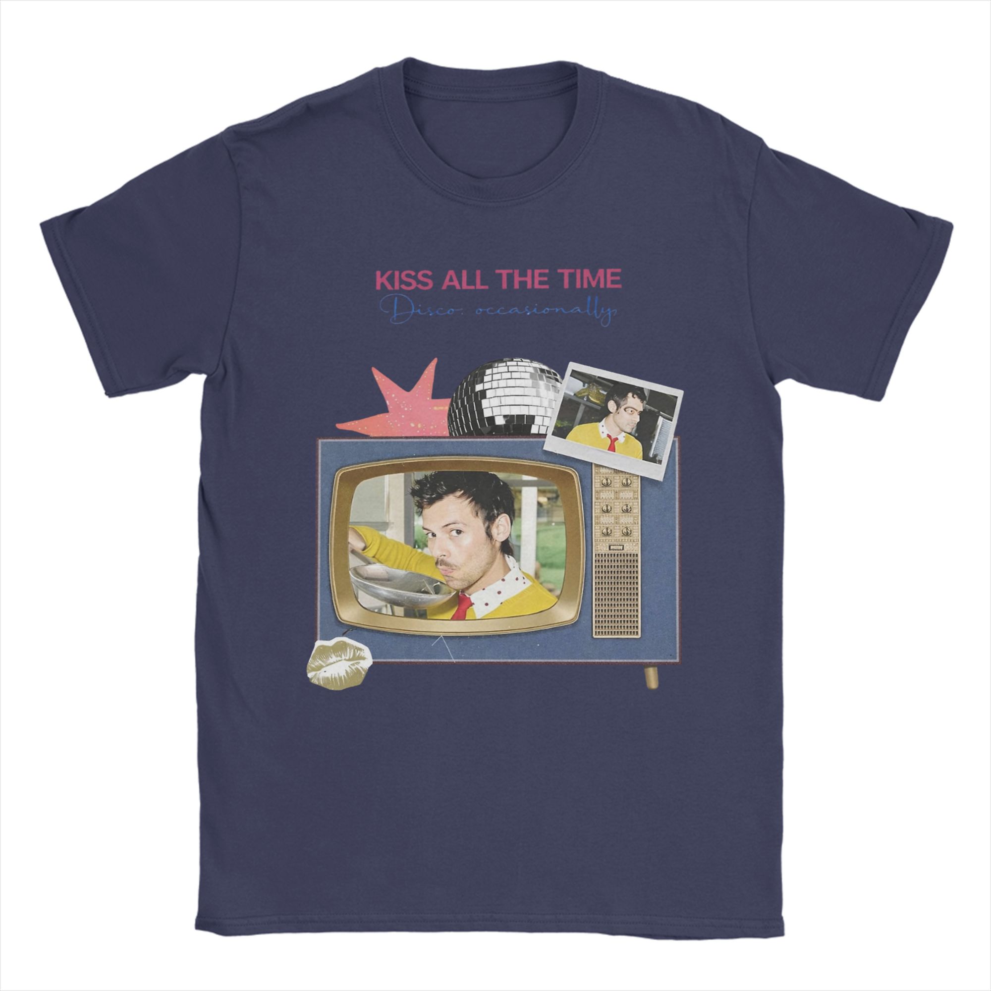 

Harrys Styles Kiss All The Time Disco Occasionally TShirt Unisex 100 Cotton Tees O Neck Short Sleeve T Shirts Unique Clothes 4XL