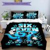3PC Custom Name Blue Dino Power Bedding Set Printed  Bedding Set Duvet Cover Closure Includes 1 Duvet Cover & 116 Pillowcases for Bedroom