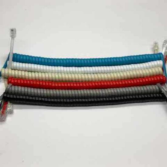 Universal Landline Telephone Handset Spring Cord Connection