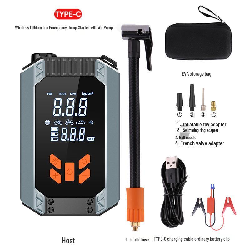 Multifunctional Car Jump Starter & Air Pump Emergency Kit