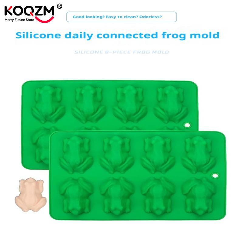 3D Frog Silicone Molds Fondant Candy Chocolate Mould Passover Frog Jello Plaster Epoxy Resin Crayons Cake Decorating Tools