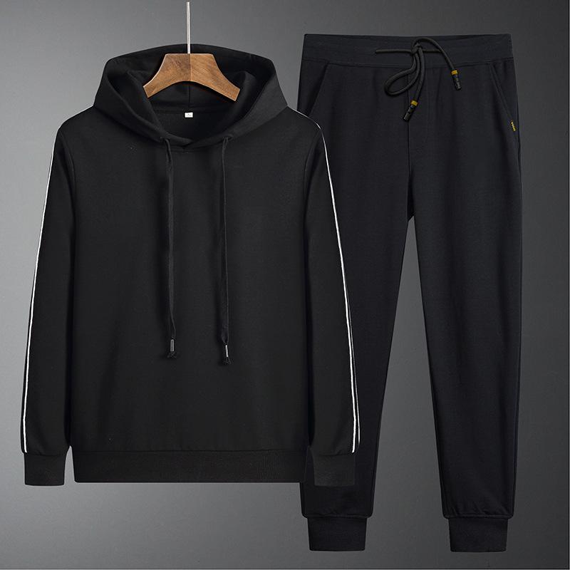 

Мужской спортивный костюм в корейском стиле с капюшоном XXXXL чёрный
