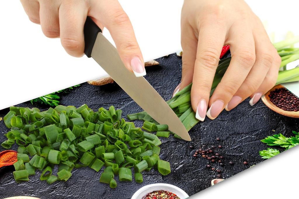GLASS CUTTING BOARD 52x30 SPICES