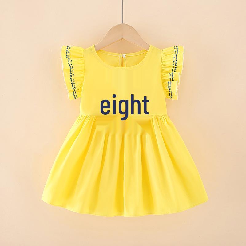 2025 Girls' Bow Princess Dress - Medium & Large Children's Skirt
