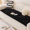 Honeycomb Velvet Sofa Cushion Autumn and Winter Straight Row Integrated Thick Plush Sofa Cover Fabric  Anti Slip Bottom Layer Does Not Shift