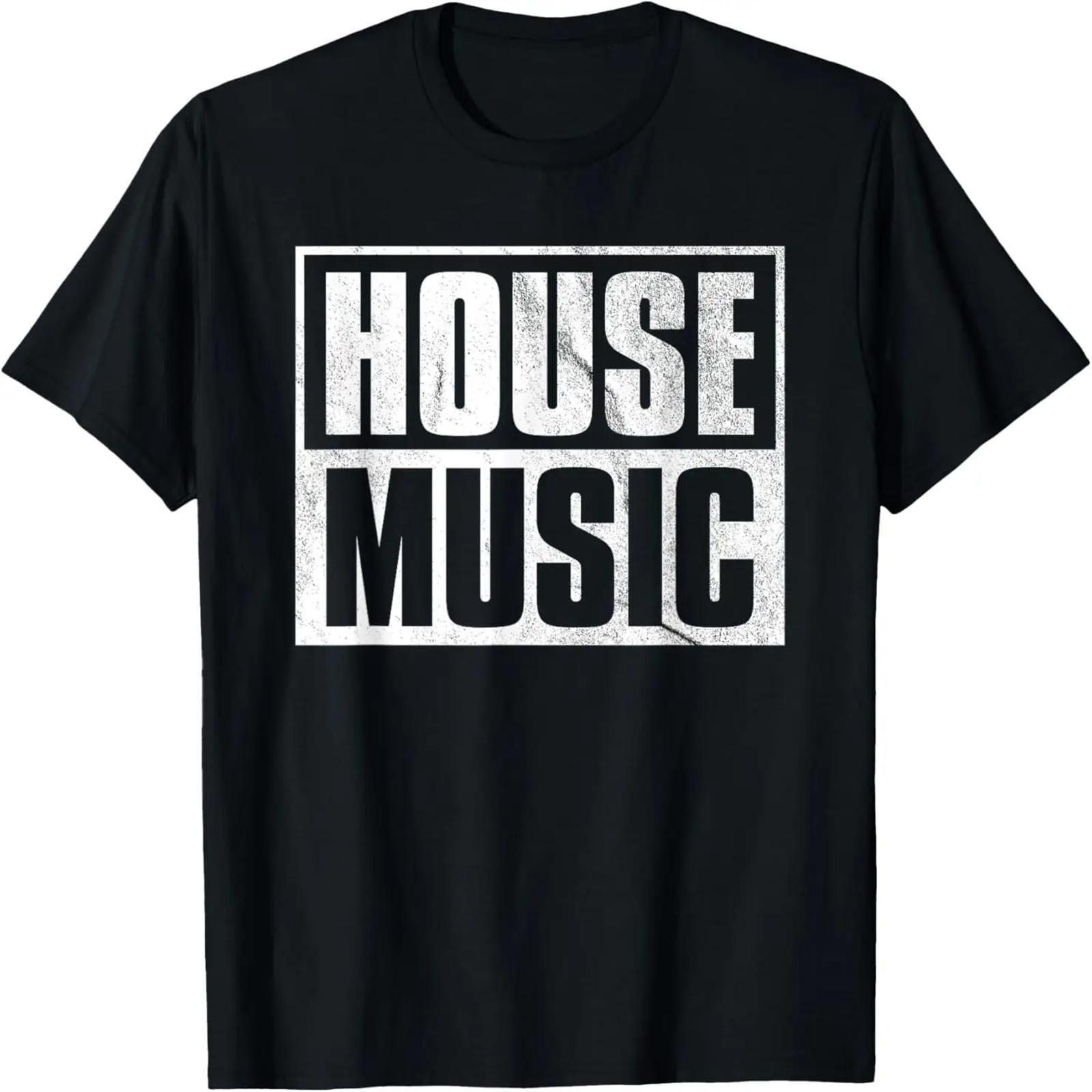 House Music - Retro Aesthetic EDM DJ Distressed T-Shirt XXXXXL разноцветный