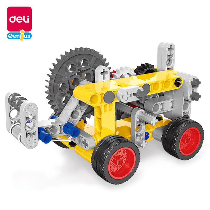 Deli Student DIY Building Block Pull-Back Car Kit