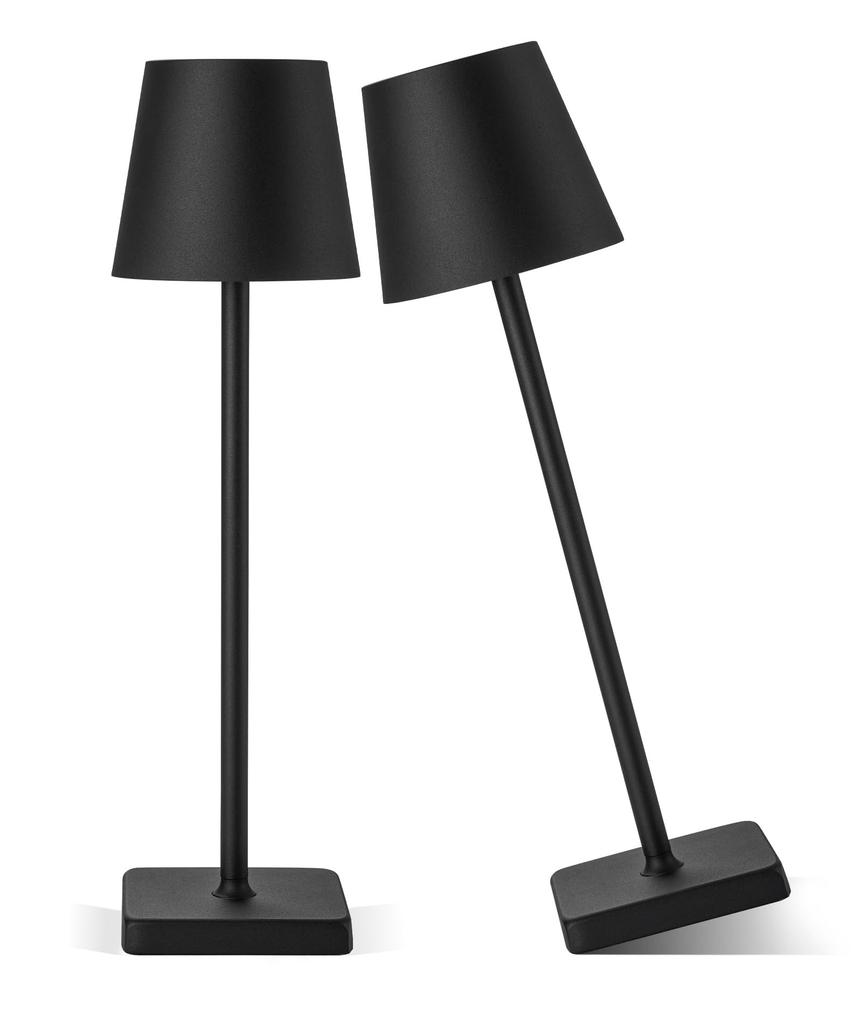 2PCS Rechargeable LED Table Lamp Touch Switch 3 Levels Dimmable Desk Lights Bar Club Dinner Creative Decorative Ambient Lighting