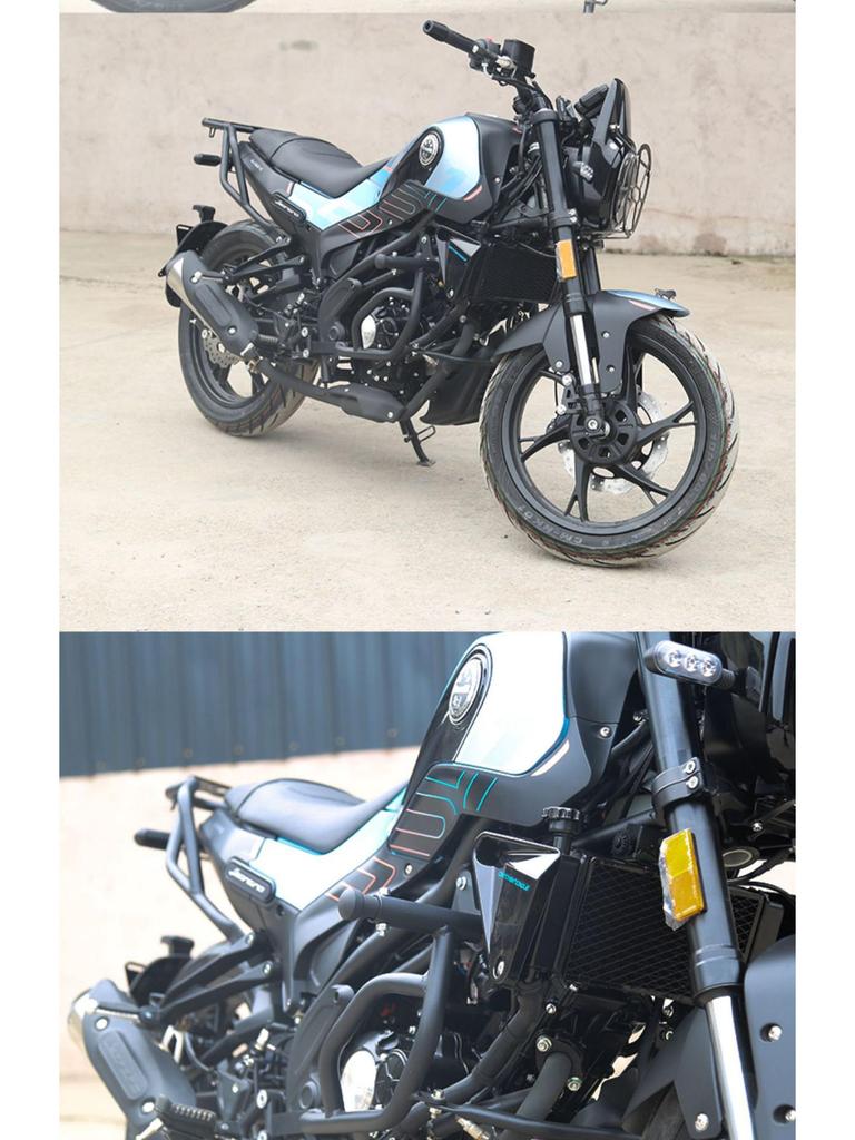 Waterproof Leather Side Bag & Rear Rack for Benelli Leoncino 150 