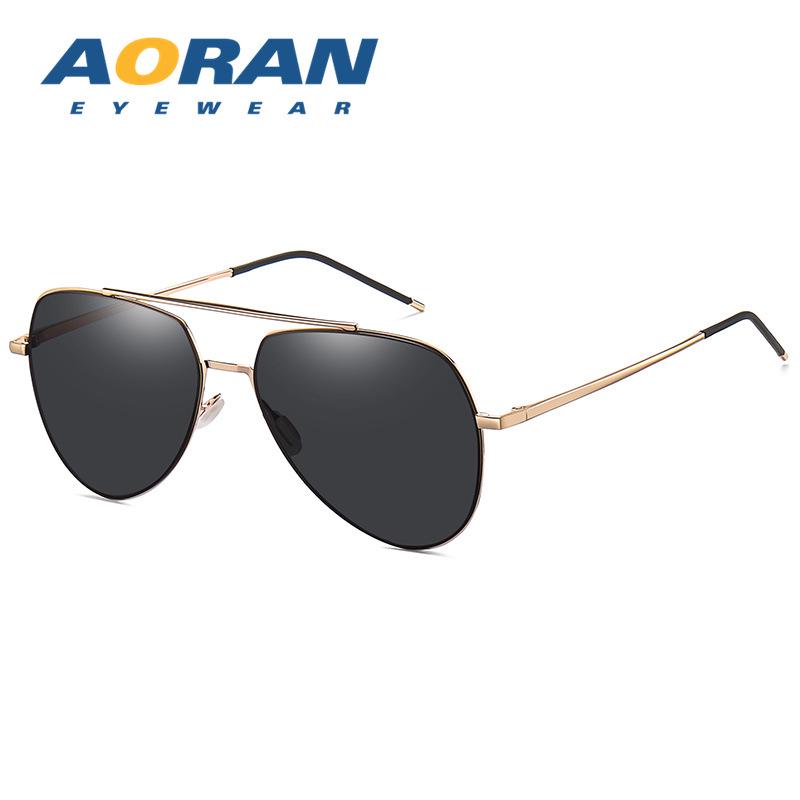 

Мужские HD поляризованные нейлоновые солнцезащитные очки-авиаторы - Модные спортивные очки-авиаторы ледяного голубого цвета для велоспорта