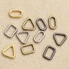 20pcs 4 Colors Accessories Tri-glide Diy Dolls Bag Square/Triangle Buttons  Bag Buckle Luggage Hardware