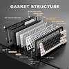 YUNZII AL71 Gaming Full Aluminum Mechanical NKRO Wireless RGB for Technical Standards Compliance Certified Crystal White 68% Keyboard, CNC, Hot-Swap,