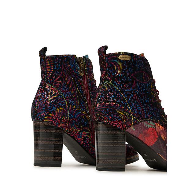 Červené kotníkové boty Laura Vita Elceao 21