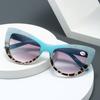 New High-end Cat Eye Presbyopia Glasses Fashion Butterfly Shaped Sunglasses Ultra Light High-definition Glasses Diopter To +4.0
