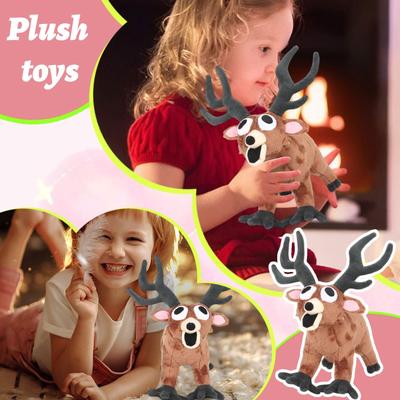 Deer Plush Stuffed Animal Soft Plush Toy Gift for Kids