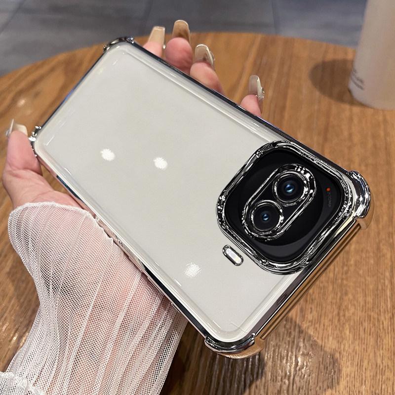 Vivo iQOO Z11 Turbo Transparent Soft Silicone Phone Case with Mirror Finish iQOO Z11 Turbo