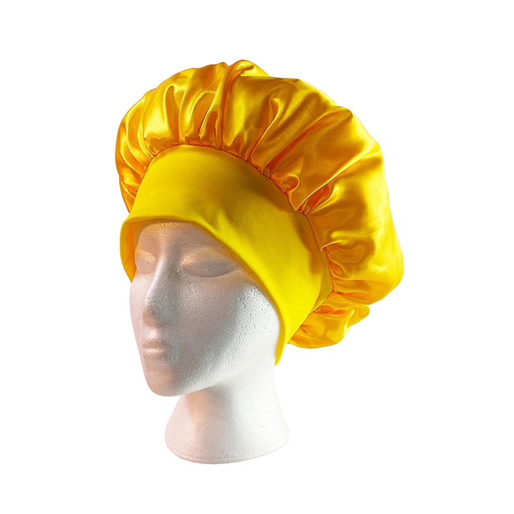1 silky sleep cap with optional length for straight and curly hair, extra large hair cap for dreadlocks and braids, satin sleep