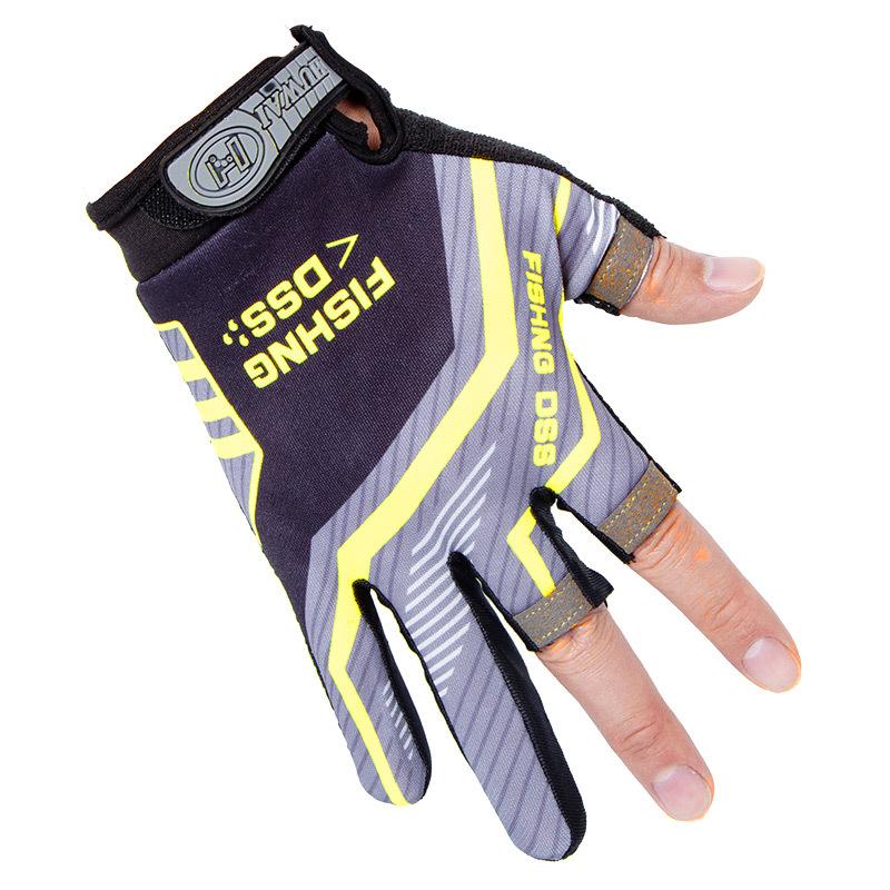 Flying Three Finger Letters Fishing Equipment Riding Lure Breathable Non Slip Men and Women Sun Protection Finger Fishing Gloves Thin