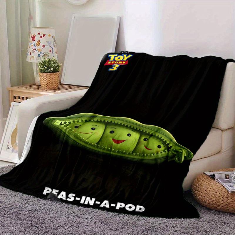 1pc, Toy Story Peas-in-a-Pod Throw Blanket Soft & Cozy Home Decor for Couch, Bed, Car, Travel, Camping, Office Nap Perfect Gift for Friend