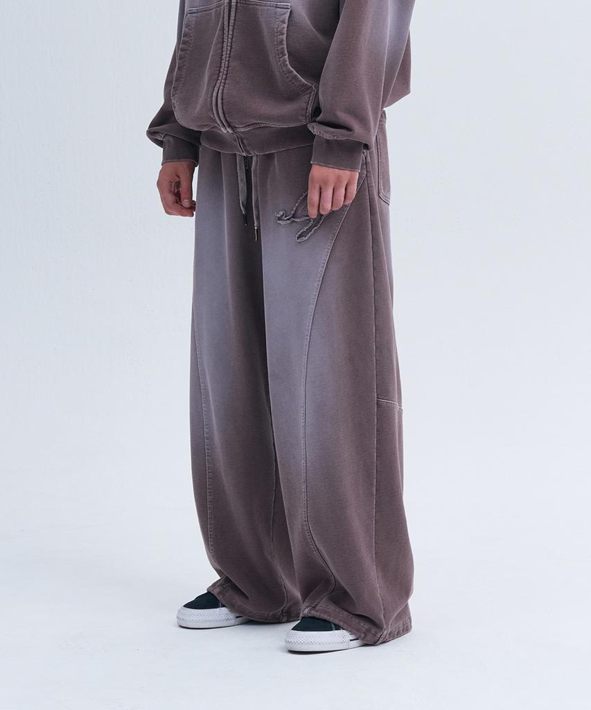 NINEZ Fade Wash Wide Sweatpants (2 Colors)