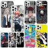 Chainsaw Makima Power Phone Case For Iphone 17 Air 16 15 Plus 16E 14 Pro Max 13 Mini 12 11 7 8 SE Fundas Soft Back Cover 17 Air