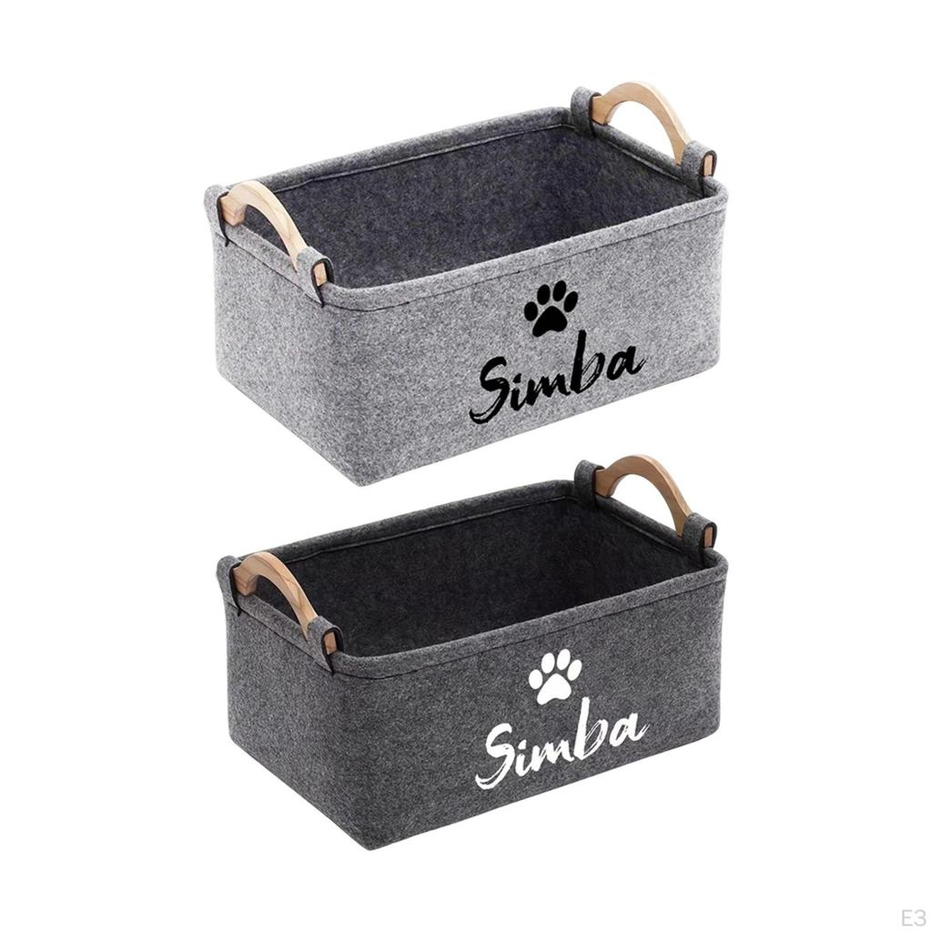 Dog Toy Organizer Bin Treats Organiser Box Household Organization Multifunction Large Felt