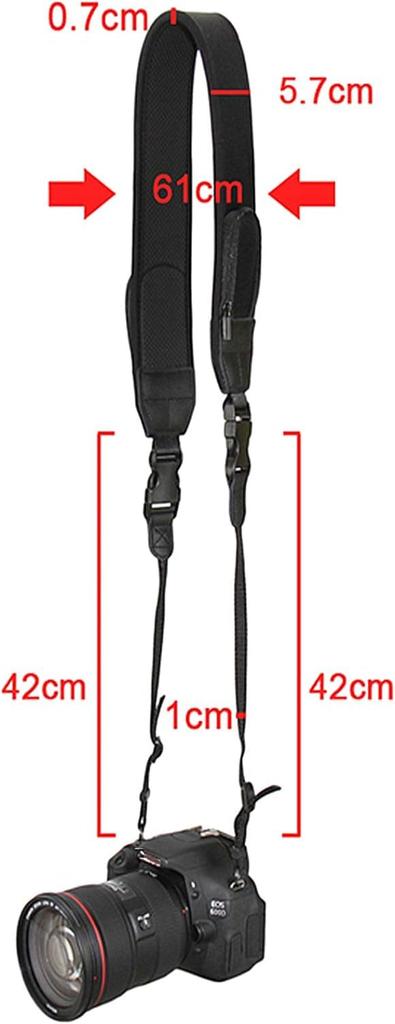 JJC Camera Strap with Storage Camera Shoulder Card and Compatible with Canon EOS R5 Mark II R6 R5 R7 R8 R50 Nikon Z8 ZF ZFC Z7 Z6 III II Z5 Coolpix