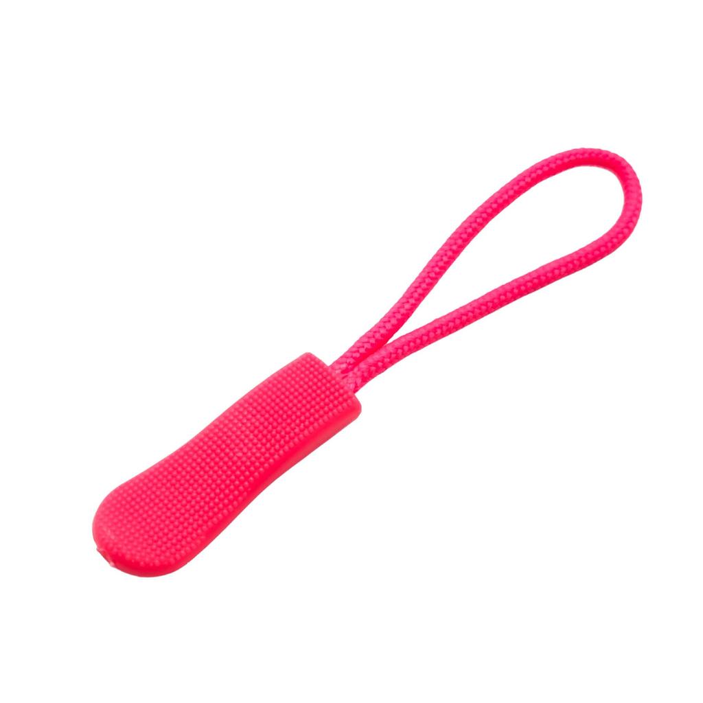 Colored PVC Zipper Pull Rope with Removable Drawstring and Rubber Pull Tab for Bags and Luggage
