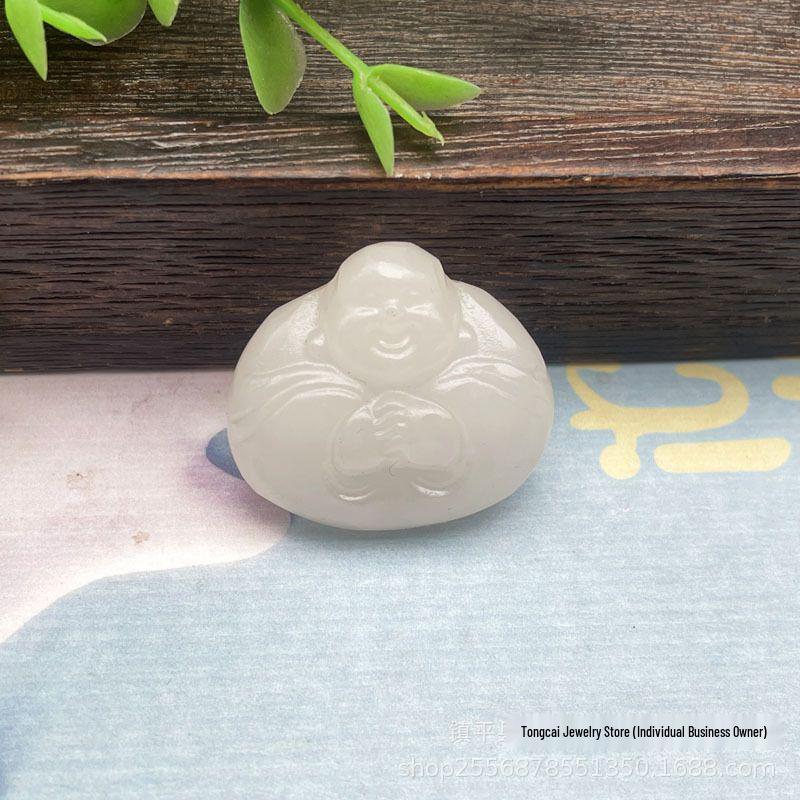 Afghan Jade Guanyin Pendant Necklace for Men and Women