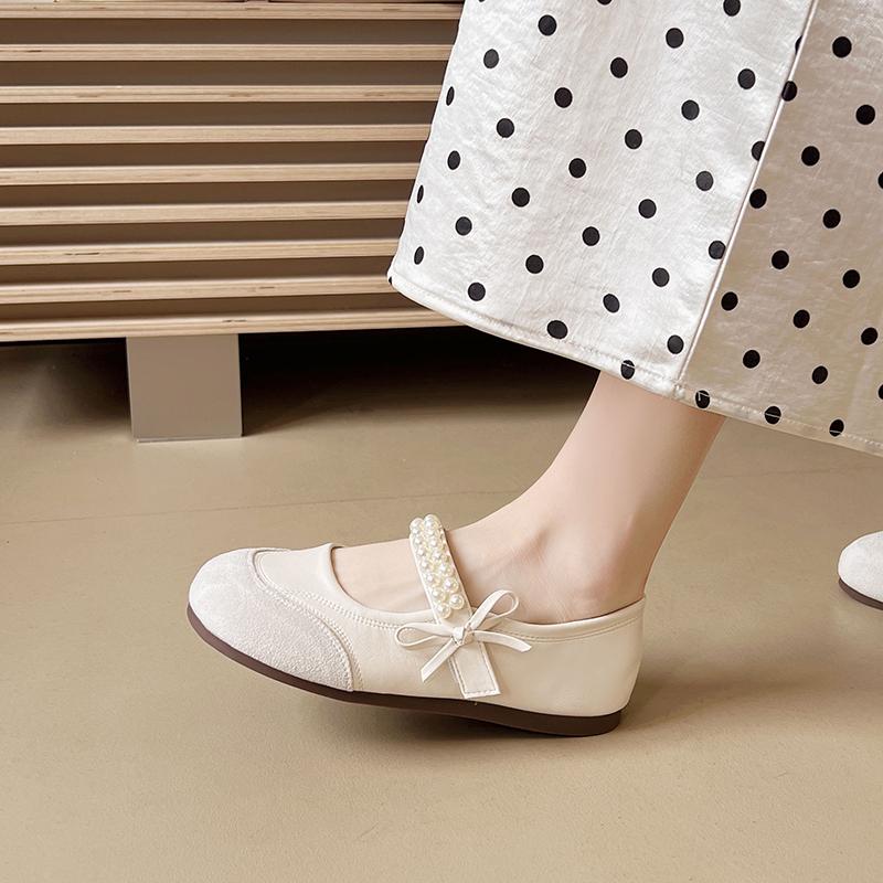 2026 New Breathable Trendy Fashion Casual Flat Bottom Strap with Skirt Shallow Mouth Single Shoe Soft Bottom Comfortable