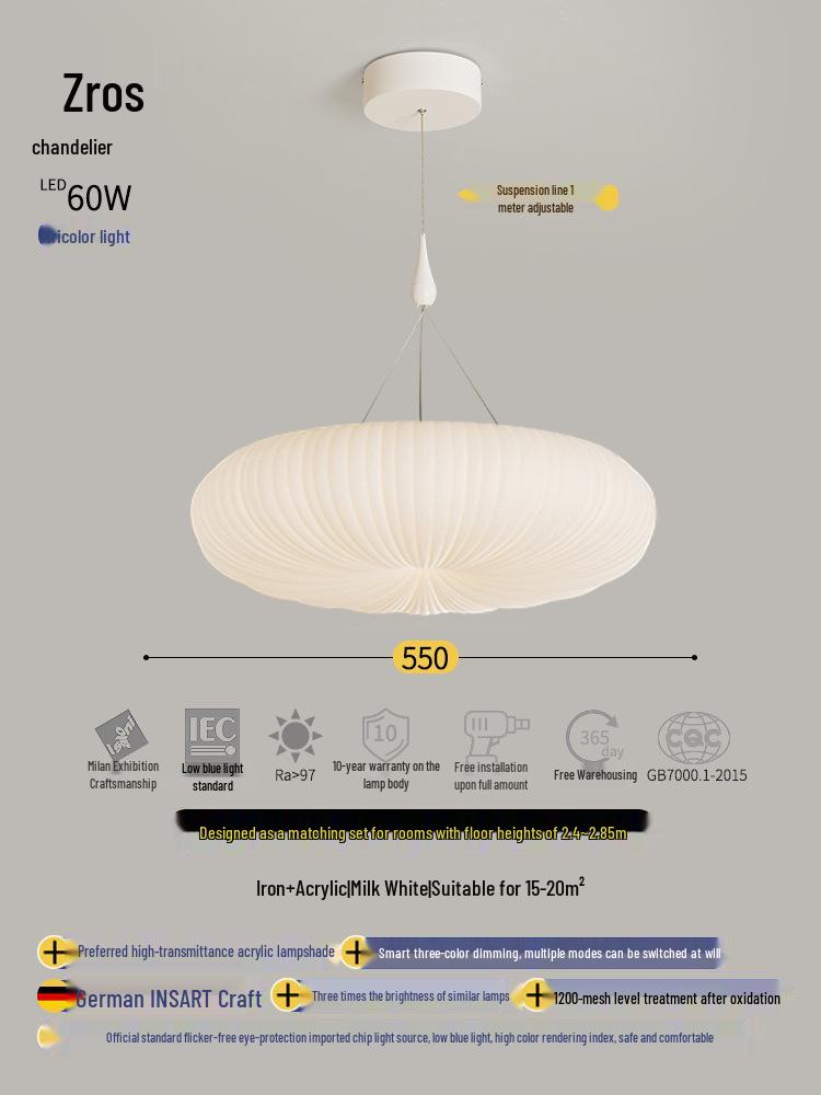 Modern Minimalist Pumpkin Ceiling Light for Bedroom, Dining Room, Study, or Kids' Room