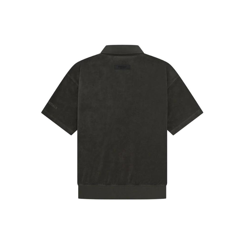 Fear of God Essentials Terry Polo Off Black Men Tops 125BT224050F
