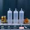 ZISIZ 3-Pack Plastic Squeeze Sauce Bottles
