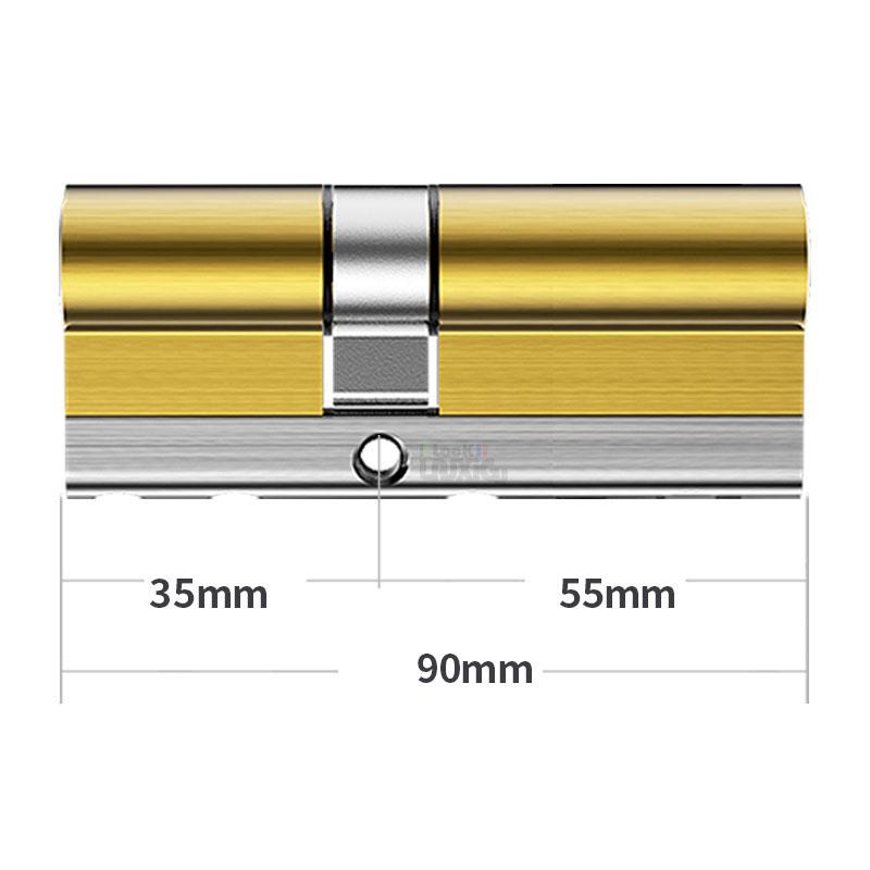 Common Security Door Lock Brass Cylinder  Anti Pry Stainless Steel Anti-collision Beam Class C Cylinder 10 Alloy Keys Key Lock