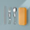 Stainless Steel Portable Cutlery Set 304 Material Foldable Design For Picnic Camping