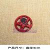 Personalized 3D Skull Pirate Round Sticker Decorative Body Sticker for Electric Vehicles and Motorcycles 4cm Creative Metal Sticker