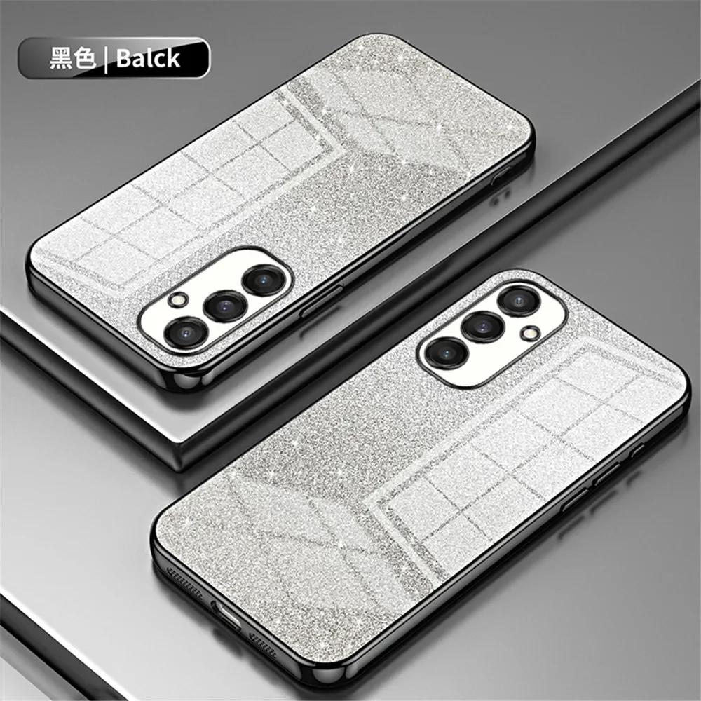 Luxury Glitter Bling Soft Silicone Phone Case for Samsung Galaxy S26 Ultra S26 Pro S25 Edge Plus S24 FE S23 S22 Shockproof Bumper Cover Funda