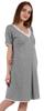 Inkmeso Solid Nightgown Dress For Women Nightwear Lace Short Sleeve Loungewear