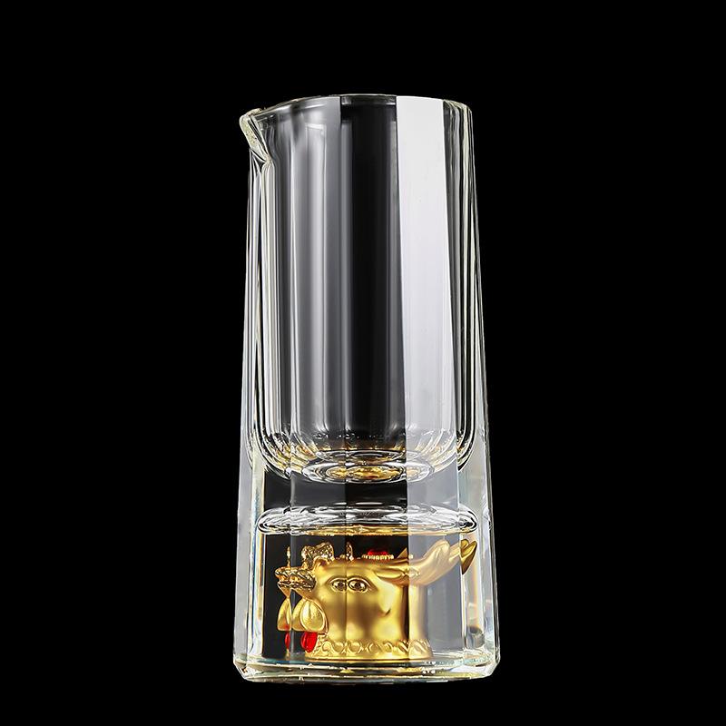 Zodiac Crystal Glass Spirit Glass Wine Dispenser 12 Small Wine Glasses Household Party One Cup Simple