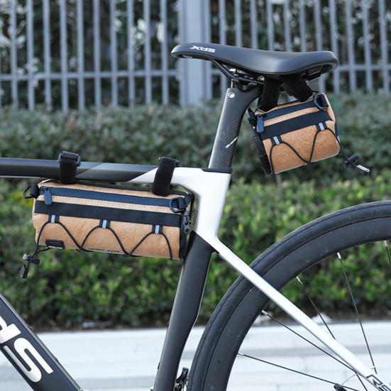 Borsa Da Manubrio Per Bici ZIMAOER, 1L, Ultraleggera (128g), Impermeabile, Riflettente, Con Tracolla, Per Bici Da Corsa, MTB E Gravel - 4
