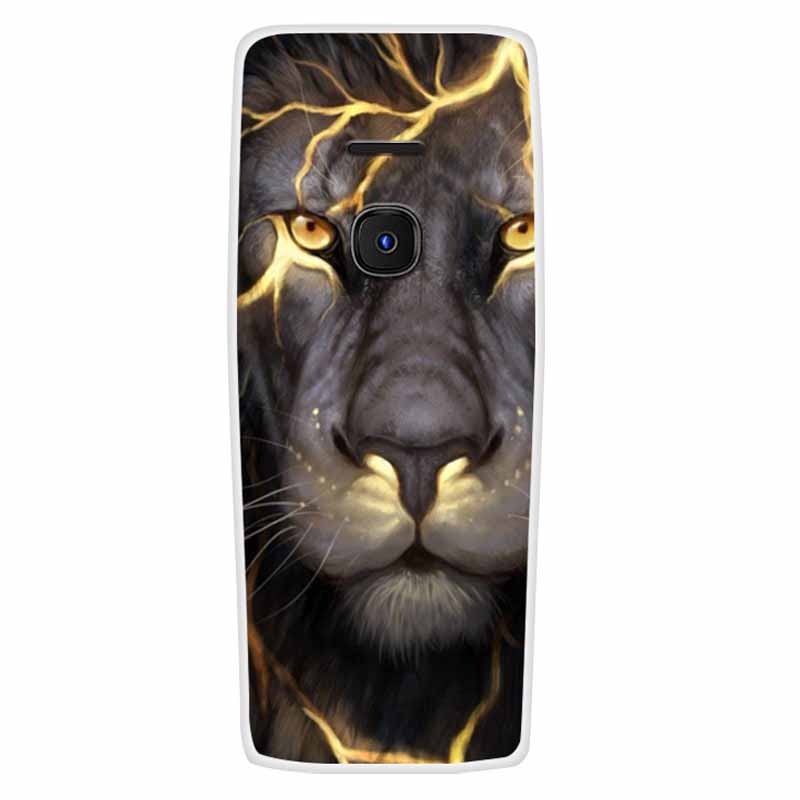 For Nokia 8210 4G Case Soft Silicone Owl Wolf Fashion Back Covers for Nokia 6300 4G Cases Lovely Painted Marble Protection Bags