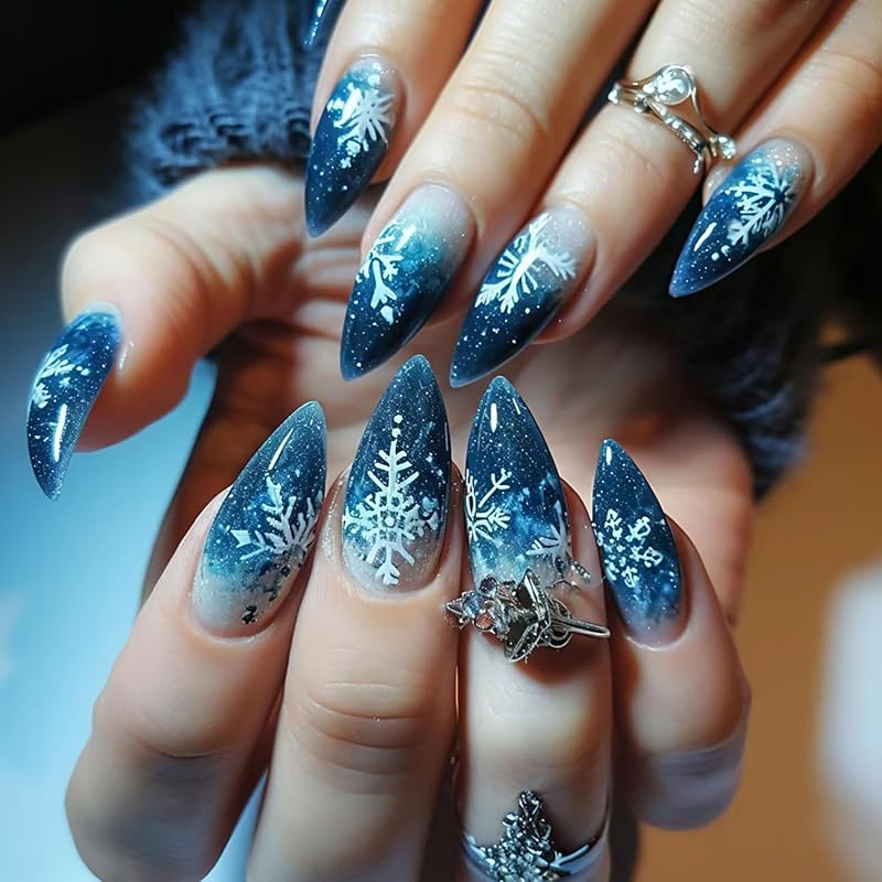 24Pcs Leopard Print French Tip Press On Nails Medium Almond Fake Nails Bow Glue On Nail 3D Pearl Gems Cute False Nails French Stick On Nail Bow