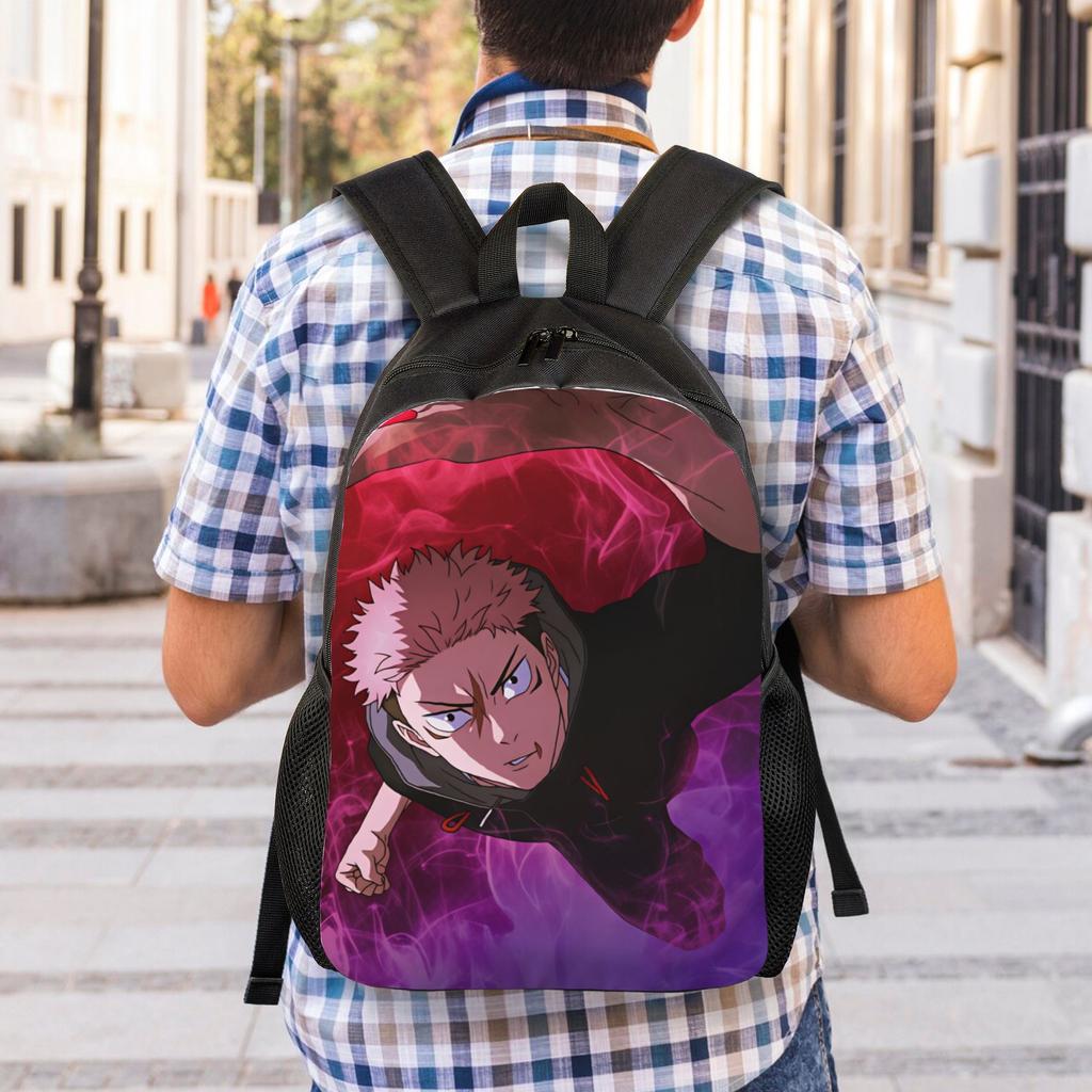 Zaino Yuji Itadori J-Jujutsu Kaisens Zaini Carini Donna Outdoor Morbido Borse per Scuola Superiore Colorato Zainetto
