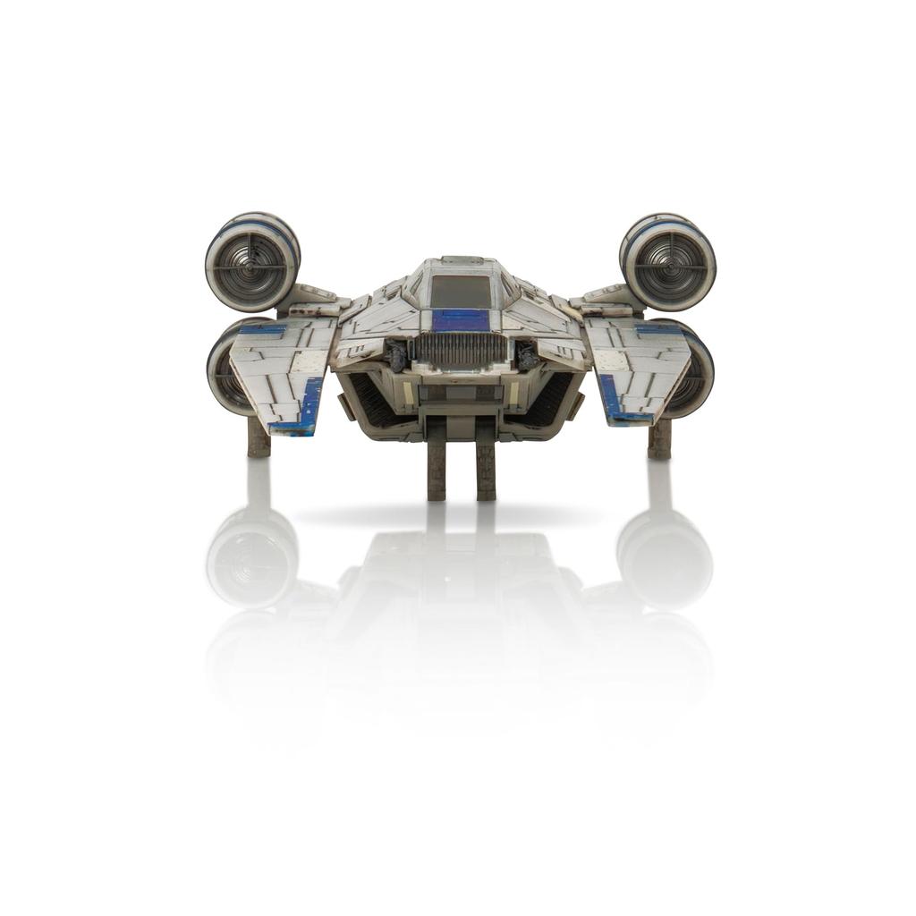 STAR WARS Micro Galaxy Squadron U-Wing Starfighter - 12-Inch Vehicle with Foldout Wings, Troop Bay, Sniper Gun, and Three 1-Inch Micro Figure Accessor