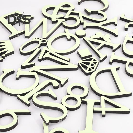 Letters Wall Sticker Home Decoration Luminous Letter Sticker Peel And Stick Wall Art Alphabet Sticker for Living Room Bedroom