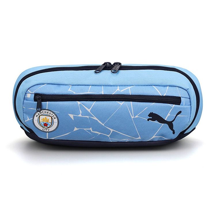 Puma Mcfc Manchester City Football Club Polyester Waist Bag Unisex Waist Bag Blue 077257-01 Blue