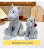 Cross-border Rose Unicorn Plush Toy - Cute Simulation Doll Gift for Girls