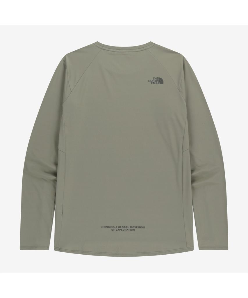 Noseupeiseu Nt7Tr55L Step Up Long Sleeve Round Neck Tee Light_Khaki