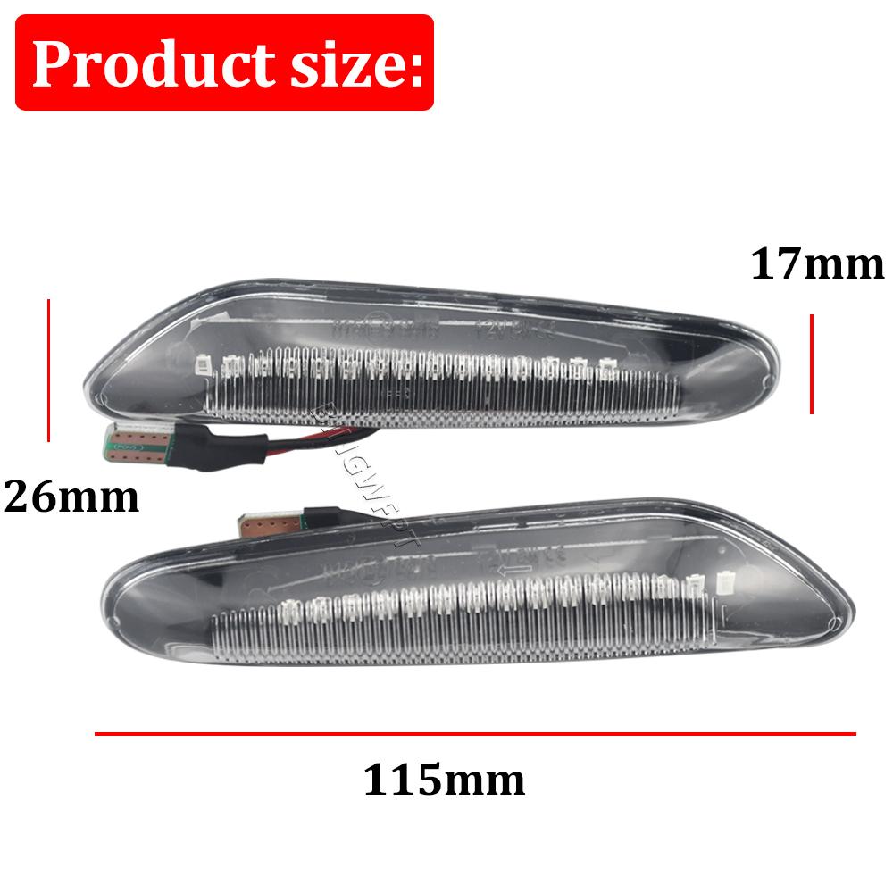 Car Led Dynamic Side Marker Turn Signal Light Indicator Blinker Lamp Signal Lamp For BMW E90 E91 E92 E93 E60 E87 E82 E46